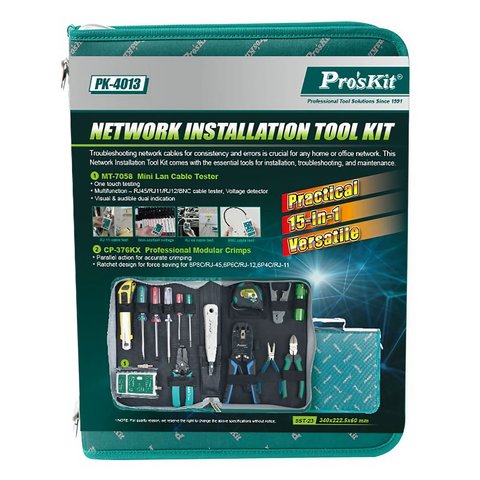 Набор инструментов Pro'sKit PK-4013 для телекоммуникационных сетей Превью 11