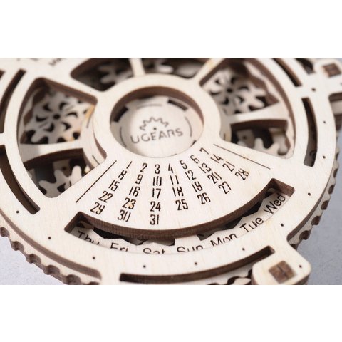 Механический 3D-пазл UGEARS Навигатор дат Превью 3
