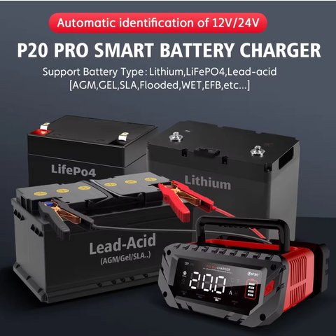 Зарядний пристрій HTRC P20 Pro, 220 В, 24В/10А, 12В/20А Прев'ю 4
