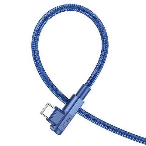 USB кабель Hoco U108, 2xUSB тип-C, 200 см, 100 Вт, синій, PD, #6931474764898 Прев'ю 2