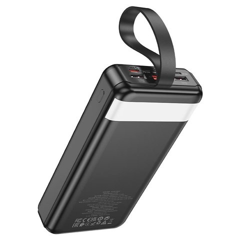 Power bank Hoco J123B, 30000 мАг, 22,5 Вт, чорний, Quick Charge, Power Delivery (PD), #6942007612081 Прев'ю 2