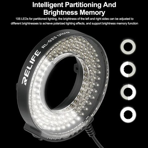 Подсветка для микроскопа RELIFE RL-033 Ultra, диодное, 105 LED Превью 2