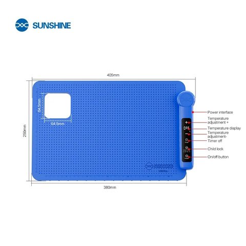 Килимок з підігрівом (сепаратор) Sunshine LS3 Plus, 380 x 250 мм Прев'ю 6