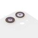 Housing Back Cover compatible with iPhone 11, (white, with camera lens, small hole) Preview 1