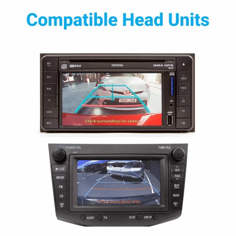 Задняя камера для Toyota Camry, Corolla, RAV4, Verso, Hilux, Prius, Land Cruiser, Auris, Avensis GEN5 / GEN6 в комплекте с кабелем 20 + 5 пинов для подключения Превью 2