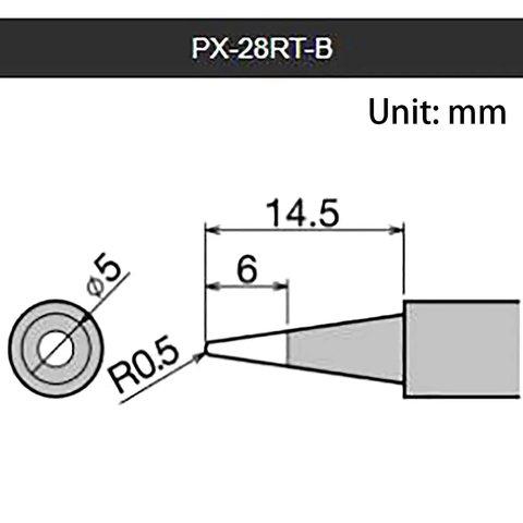 Soldering Iron Tip Goot PX-28RT-B Preview 4