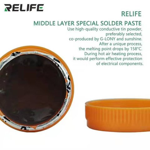 BGA Paste RELIFE SP-X, (Sn 42%, Bi 58%, 158 °C, 50 g) Preview 2