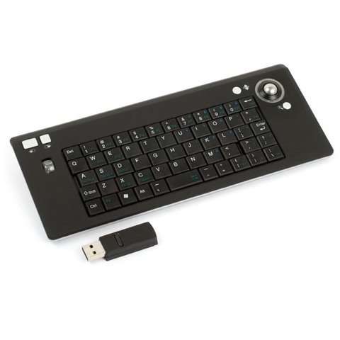 Teclado inalámbrico portátil con trackball Vista previa  1