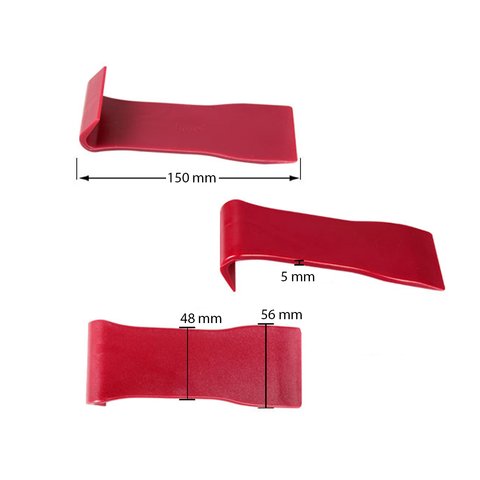 Herramienta para tapicería con punta plana/gancho ancho (poliuretano, 150×56 mm) Vista previa  1