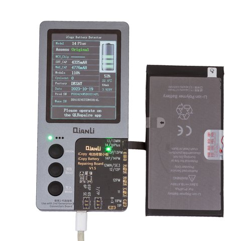 Batería JCID puede usarse con Apple iPhone 14 Plus, Li-Polymer, 3.86 V, 4770 mAh, mayor capacidad Vista previa  1