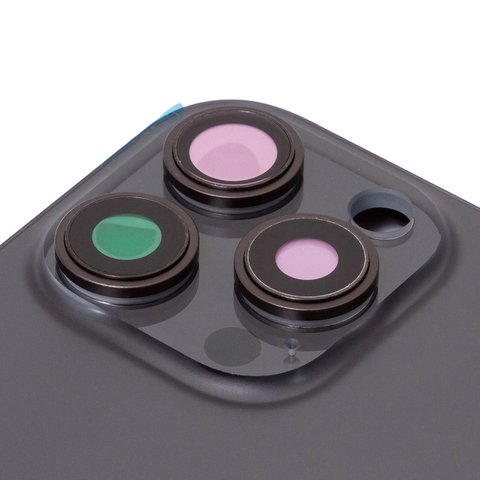 Carcasa puede usarse con iPhone 16 Pro Max, negro, con botones laterales,  con sujetador de tarjeta SIM, Original (PRC), EU Version, black titanium Vista previa  1