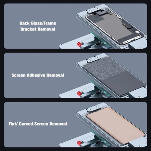 Dispositivo para despegar el módulo de pantalla Mechanic Elite One Plus, sirve para las pantallas de hasta 7", con bomba de vacío Vista previa  6