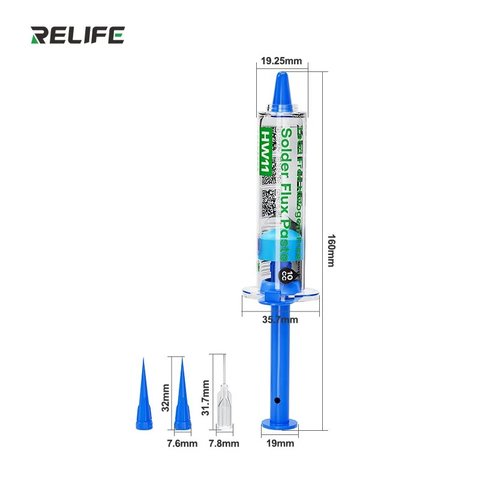 Fundente en pasta RELIFE HW11, sin estaño, no requiere enjuague, libre de halógeno, 10 ml Vista previa  6