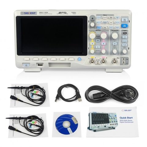 Фосфорный цифровой осциллограф SIGLENT SDS1102X-S Превью 2