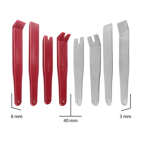 Набор инструментов для снятия обшивки (сталь/полиуретан, 8 предметов) Превью 3