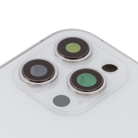 Корпус для iPhone 12 Pro Max, серебристый, с держателем SIM-карты, с боковыми кнопками, silver Превью 1