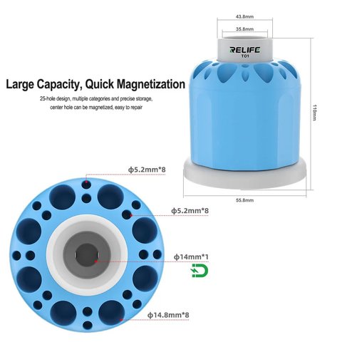 Органайзер RELIFE T01, с вращающимся механизмом на 360°, пластик Превью 1