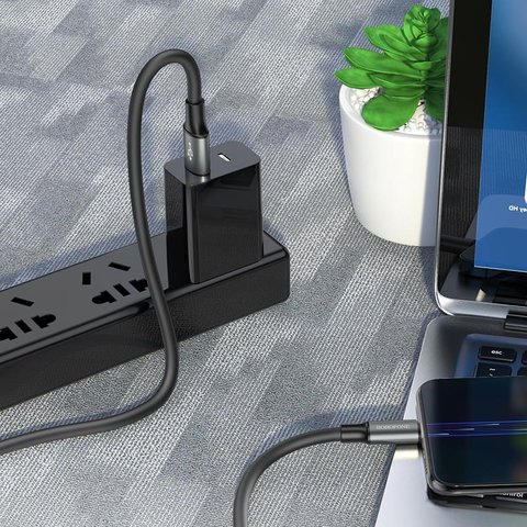 USB кабель Borofone BX82, USB тип-A, micro-USB тип-B, 100 см, 2,4 А, черный, силиконовый, #6974443386196 Превью 2