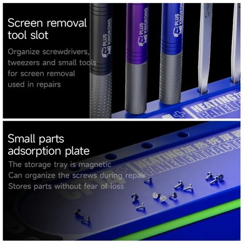 Килимок з підігрівом (сепаратор) Mechanic CP14+, 350x225 мм, з підсвіткою, 50-120°C Прев'ю 2